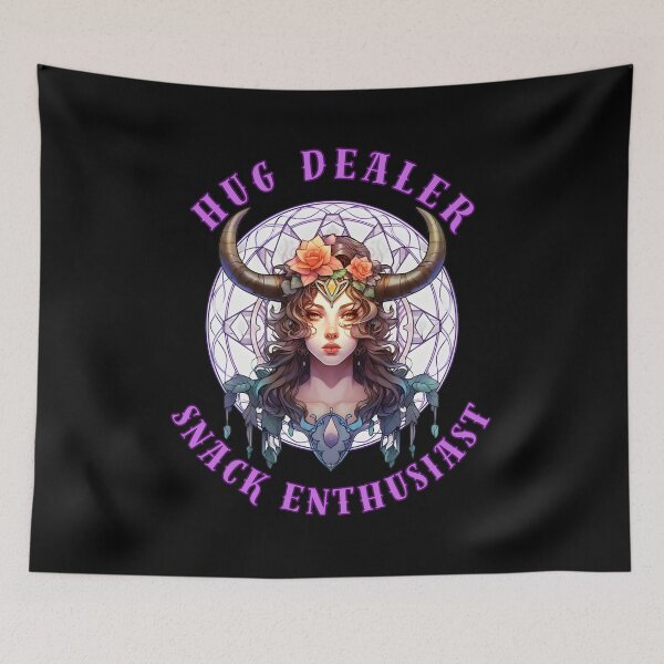 Item preview, Hug Dealer, Snack Enthusiast. cute taurus designed and sold by ZodiacWonders.
