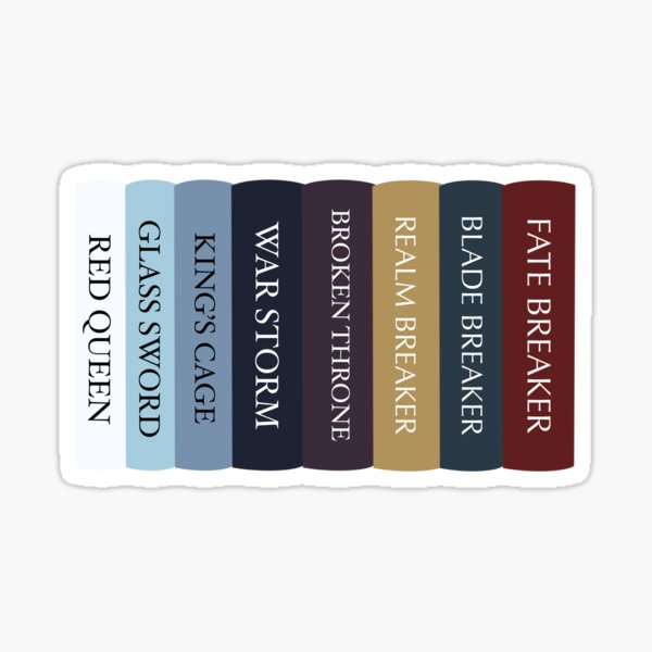 Item preview, Victoria Aveyard Book Spines designed and sold by bookishthorns.