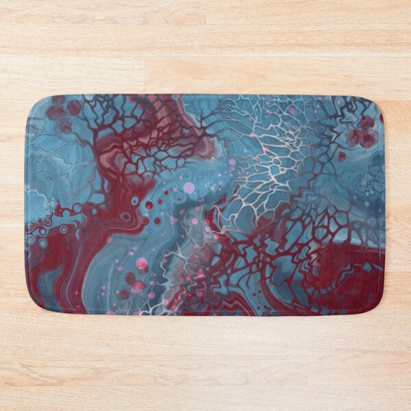 Item preview, Snow Berries, digital fluid pour with cells designed and sold by MayGreenAbgrall.