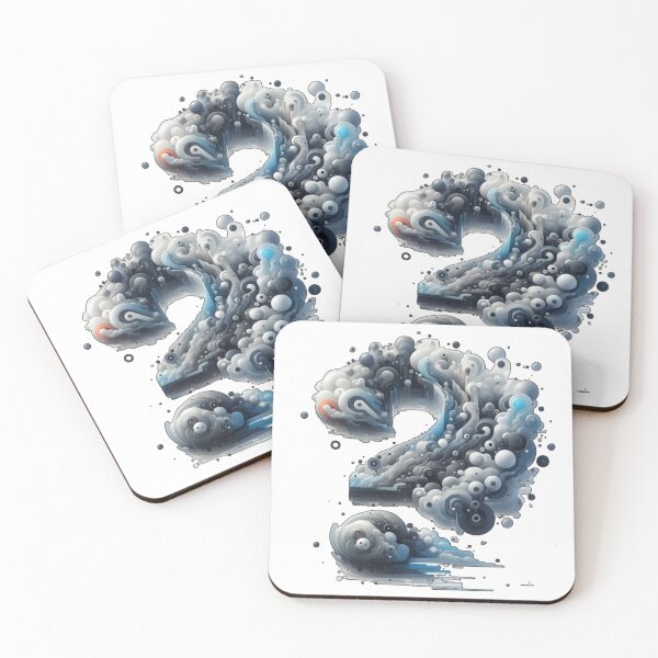 Item preview, Abstract Question Mark Clouds Fog Circles Shapes and Curls designed and sold by kylmllr101684.