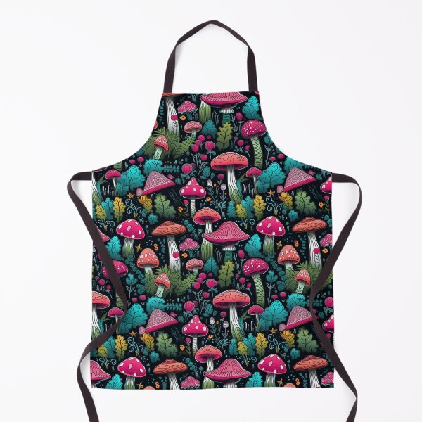 Item preview, Cartoon Forest Mushrooms, Flowers and Plants Seamless Pattern designed and sold by AgathaZolastore.
