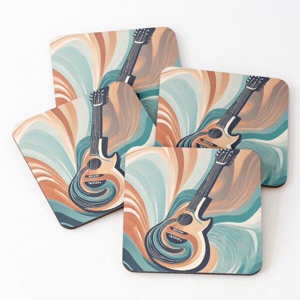 Item preview, Abstract Guitar Waves designed and sold by OptimaShirts.