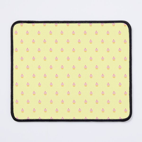 Item preview, Cute Pink Cupcake Sweets in Yellow Pattern designed and sold by Springcolors Blossom.