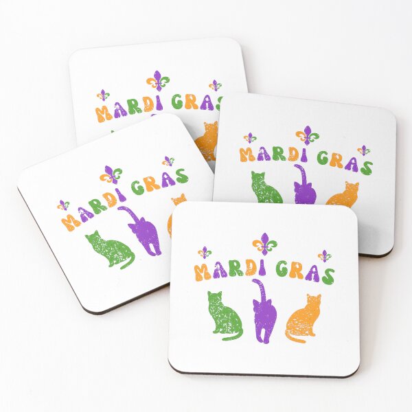 Item preview, Funny cats With happy Mardi Gras, Be Ready For Mardi Gras designed and sold by ArtByKatti.