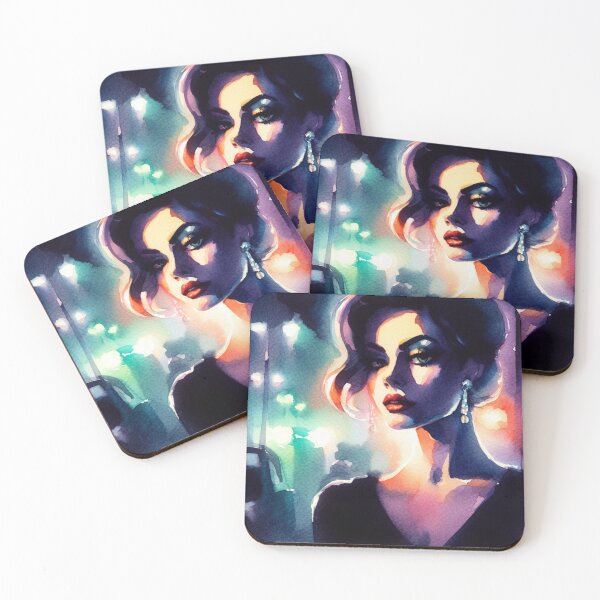 Item preview, Neo Noir Vintage Femme Fatale [Watercolor] designed and sold by RESToRAPTOR.