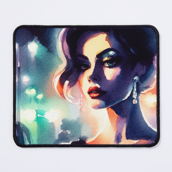 Item preview, Neo Noir Vintage Femme Fatale [Watercolor] designed and sold by RESToRAPTOR.