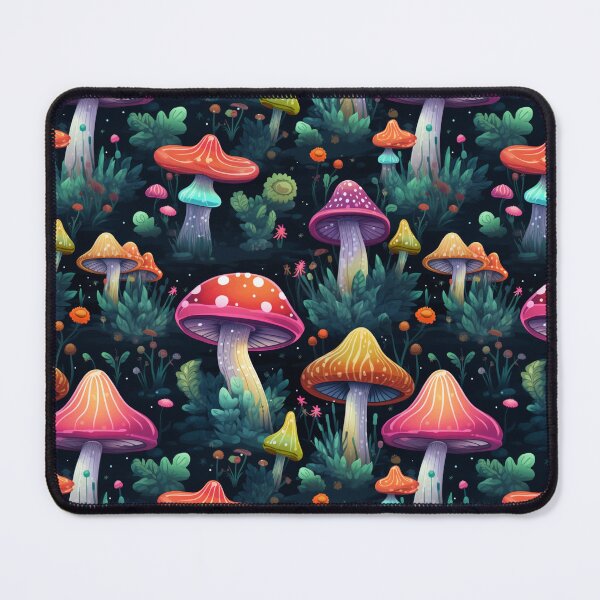 Item preview, Luminous Forest Landscape of Mushrooms and Toadstools designed and sold by AgathaZolastore.