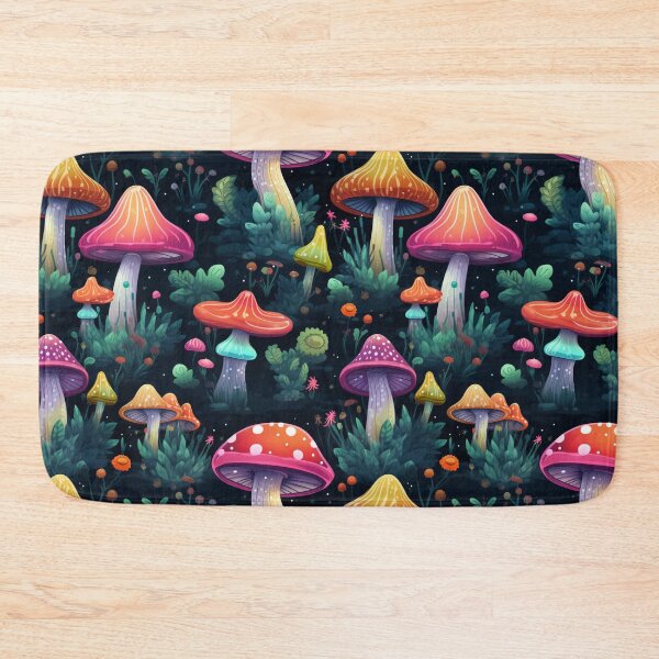 Item preview, Luminous Forest Landscape of Mushrooms and Toadstools designed and sold by AgathaZolastore.