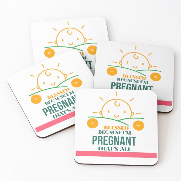Item preview, Cute, Blessed Because I'm Pregnant, That's All, maternity themed design designed and sold by NeaftyFinds.