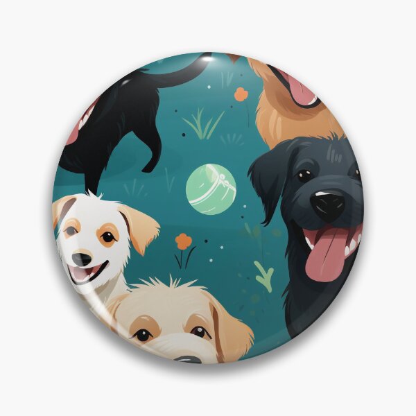 Item preview, decorative panel of dogs designed and sold by DropeSavage.