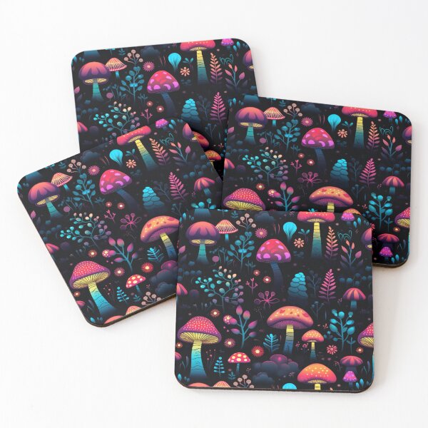 Item preview, An Abstract Seamless Pattern of Colourful Mushrooms designed and sold by AgathaZolastore.