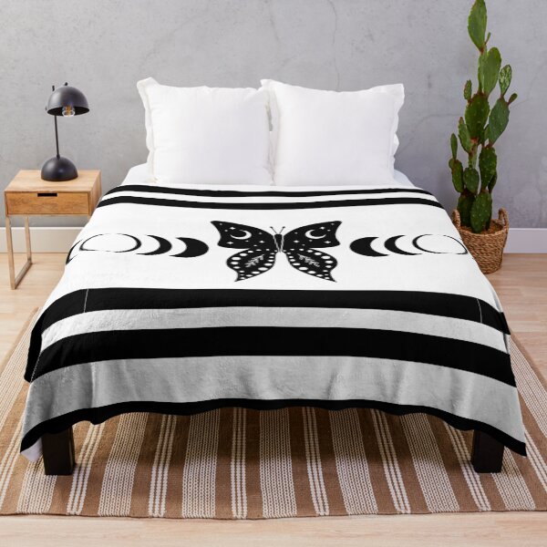Item preview,  Moon phase White and Black Butterfly art Abstract Pattern designed and sold by LLdreams.