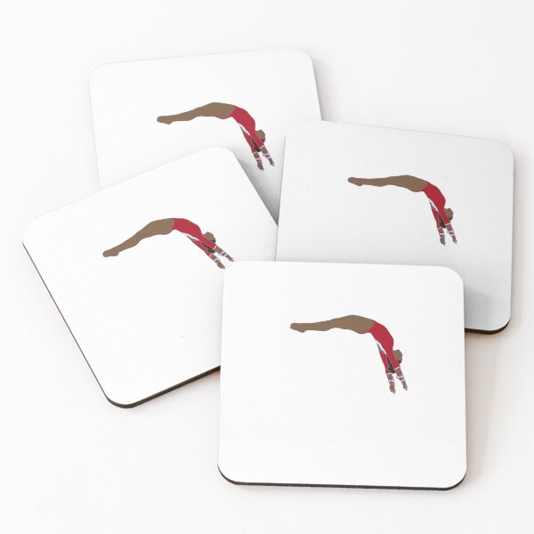 Item preview, Black Gymnast on Bars: Red designed and sold by Malika Haver.