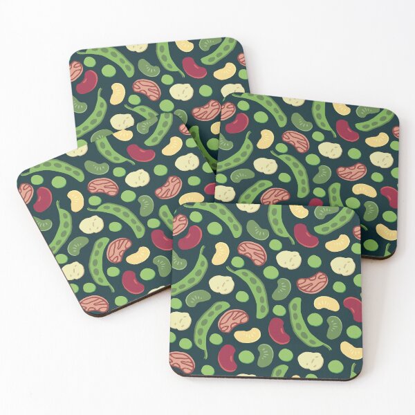 Item preview, Peas and beans seamless pattern designed and sold by DesignsbySimons.