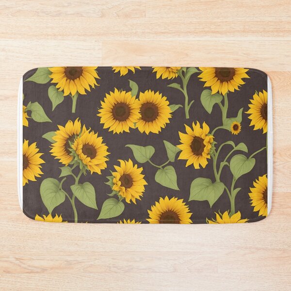 Item preview, large sunflowers with green leaves in pastel colors summer and spring style designed and sold by Carlos Gudino.
