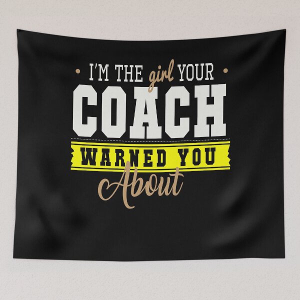 Item preview, I'm The Girl Your Coach Warned You About Basketball Ball Tee designed and sold by Kieran Abbott.