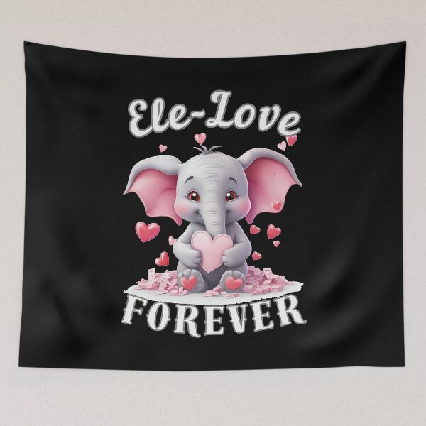 Item preview, Ele-Love Forever designed and sold by ElephantVibes.