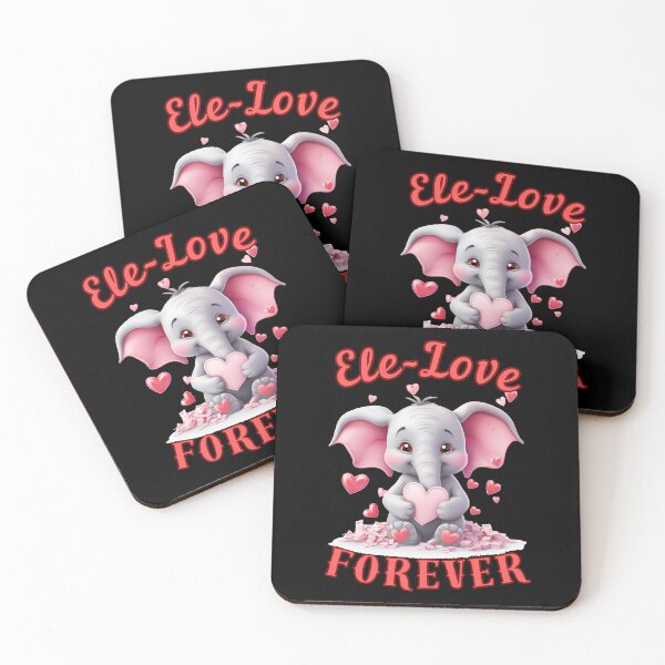 Item preview, Ele-Love Forever. colorful elephant designed and sold by ElephantVibes.