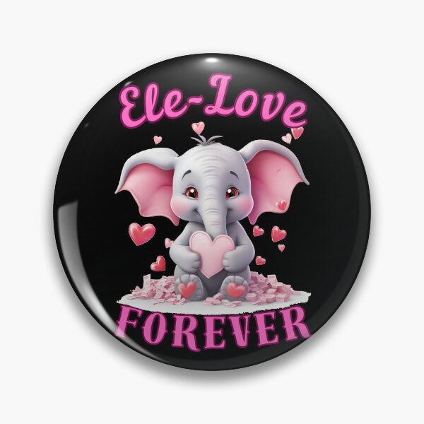 Item preview, Ele-Love Forever. elephant head designed and sold by ElephantVibes.