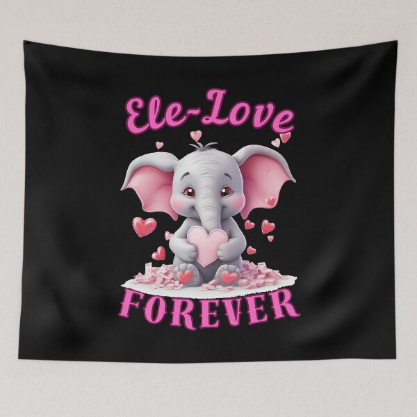 Item preview, Ele-Love Forever. elephant head designed and sold by ElephantVibes.