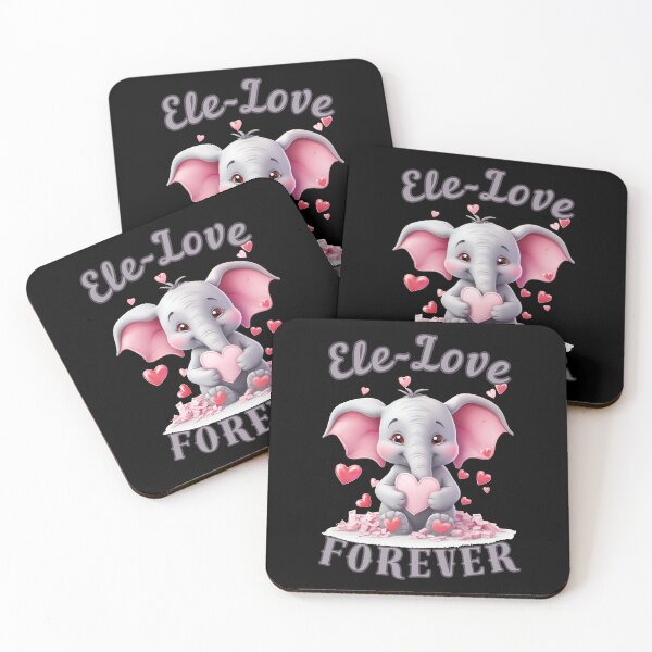Item preview, Ele-Love Forever. elephant portrait designed and sold by ElephantVibes.