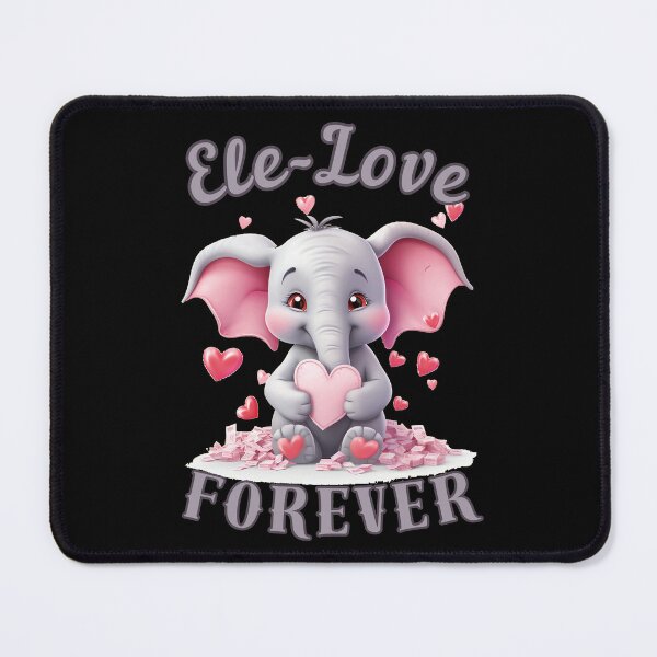 Item preview, Ele-Love Forever. elephant portrait designed and sold by ElephantVibes.