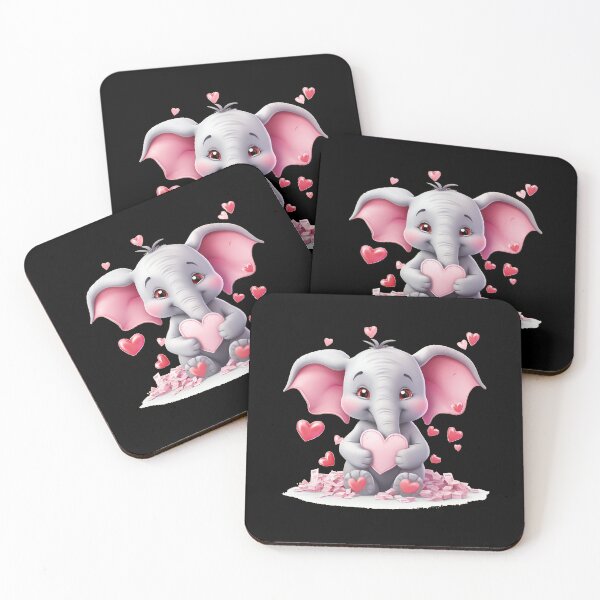 Item preview, Valentine Elephant designed and sold by ElephantVibes.