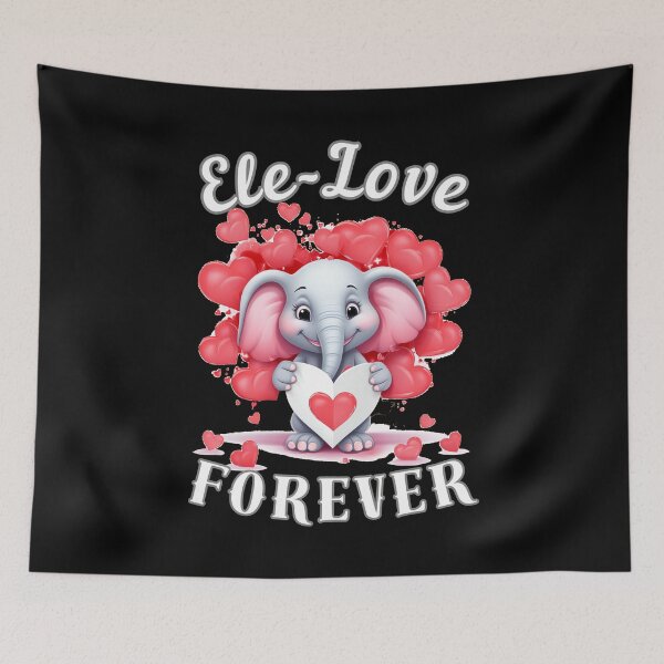 Item preview, Ele-Love Forever. surreal elephant designed and sold by ElephantVibes.