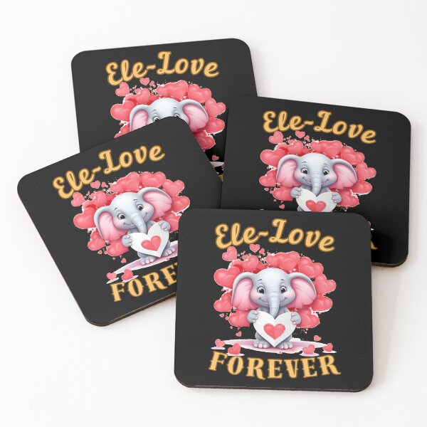 Item preview, Ele-Love Forever. watercolor elephant designed and sold by ElephantVibes.