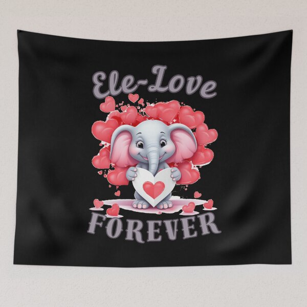 Item preview, Ele-Love Forever. Flower elephant designed and sold by ElephantVibes.