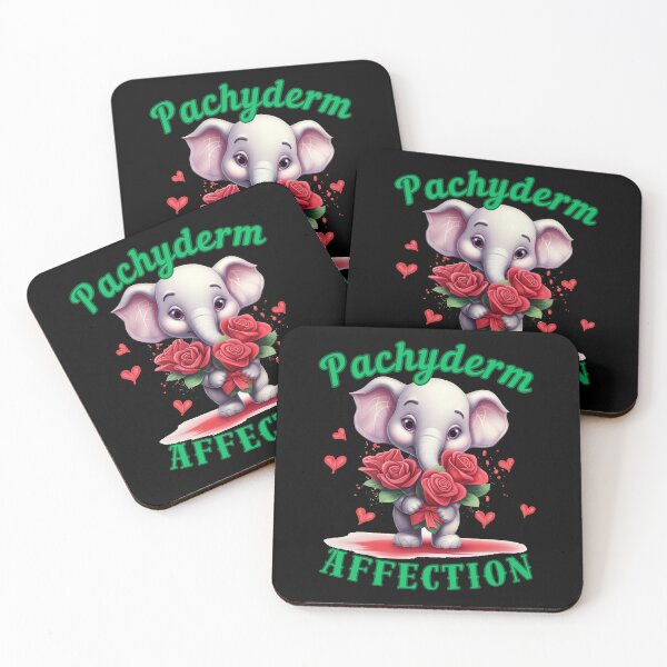 Item preview, Pachyderm Affection. elephant portrait designed and sold by ElephantVibes.