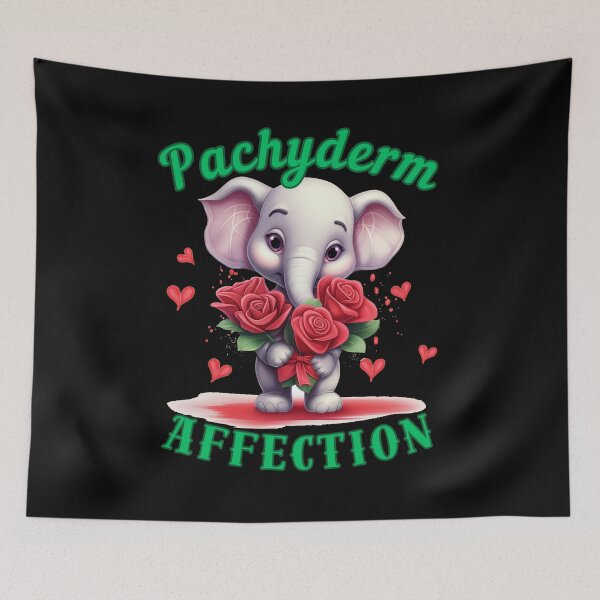 Item preview, Pachyderm Affection. elephant portrait designed and sold by ElephantVibes.