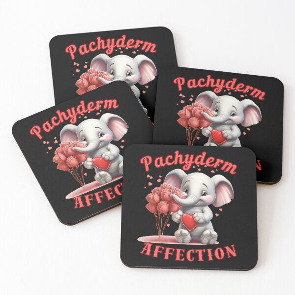Item preview, Pachyderm Affection. happy elephant designed and sold by ElephantVibes.