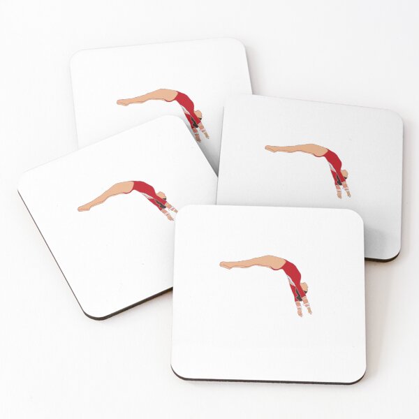 Item preview, Gymnast on Uneven Bars: Red designed and sold by Malika Haver.