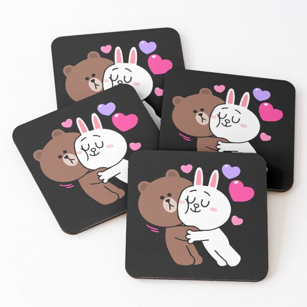 Item preview, Love Hug from bunny rabbit to Brown bear designed and sold by Pandety.