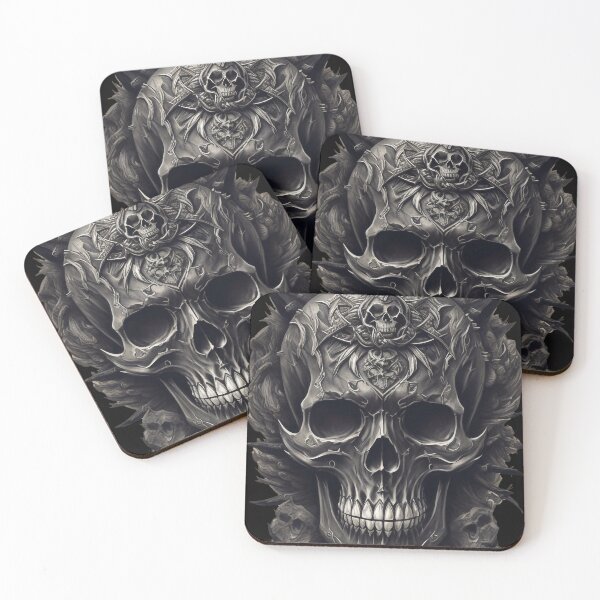 Item preview, Black skull with Designs designed and sold by MissQuiss.