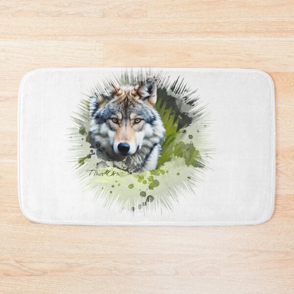Item preview, Captivating Wolf Gaze in Abstract Art designed and sold by TinaOrn.