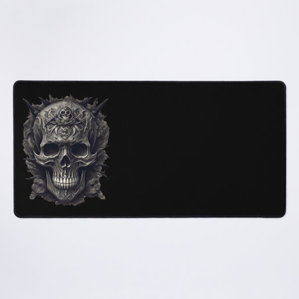 Item preview, Black skull with Designs designed and sold by MissQuiss.