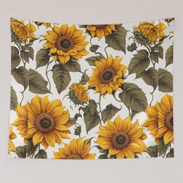 Item preview, 3d sunflowers and beautiful green leaves summer and spring style designed and sold by Carlos Gudino.