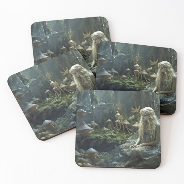 Item preview, Wood Elf with Mushrooms designed and sold by Lucid Imagined.