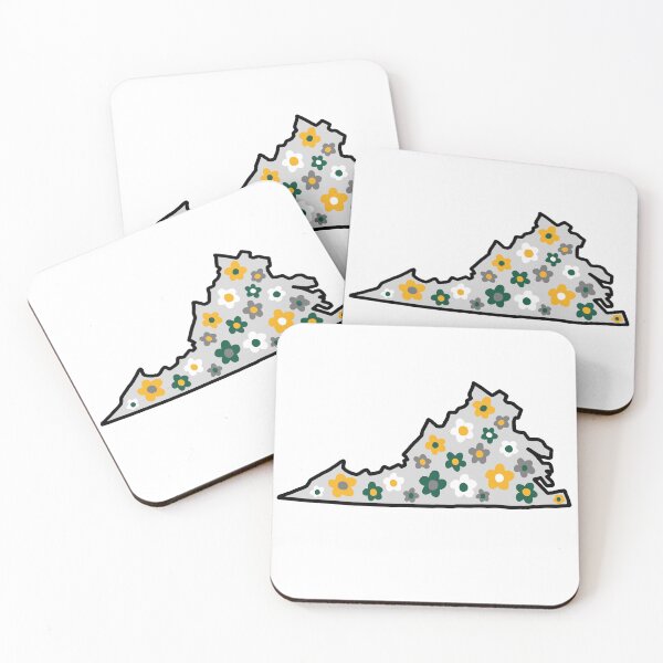 Item preview, William and Mary Williamsburg Virginia Boho Floral Outline designed and sold by RBCreationsinMI.