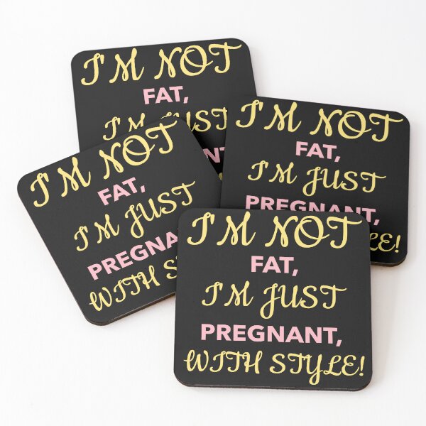 Item preview, Funny, I'm not fat, I'm just pregnant with style, maternity themed design designed and sold by NeaftyFinds.