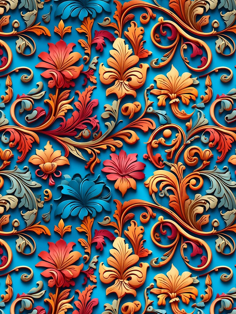 Thumbnail 4 of 4, iPhone Case, Damask Pattern designed and sold by Patternliss.