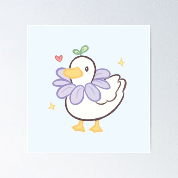 Item preview, Purple Flower Duck designed and sold by Tifitos.