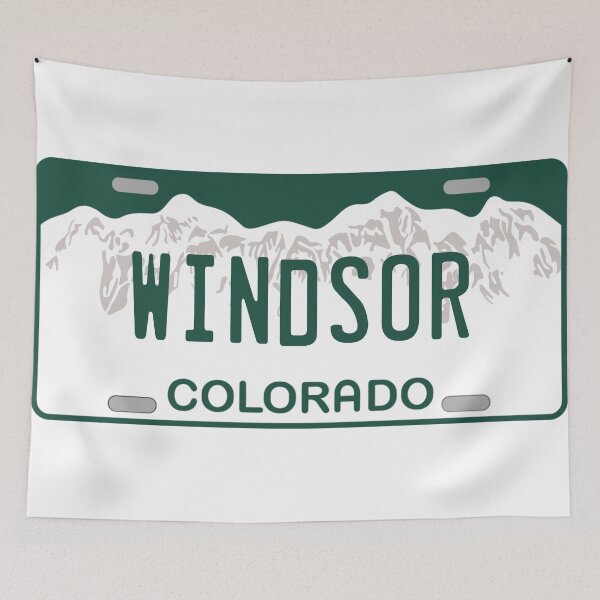 Item preview, Windsor Colorado License Plate designed and sold by Decal Mania.