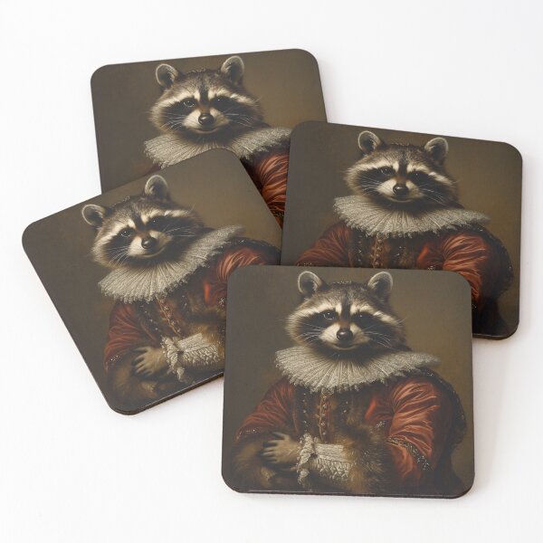 Item preview, James the Renaissance Racoon Portrait designed and sold by MobAesthetic.