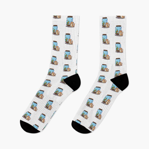 Item preview, Cute Cat and a Fish in the Tank designed and sold by vetshop.