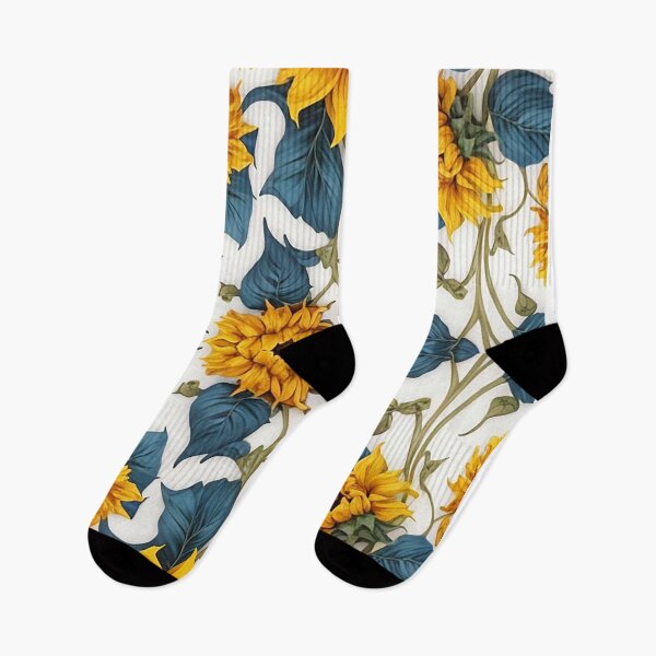 Item preview, intertwined sunflowers with blue leaves summer and spring collection designed and sold by Carlos Gudino.