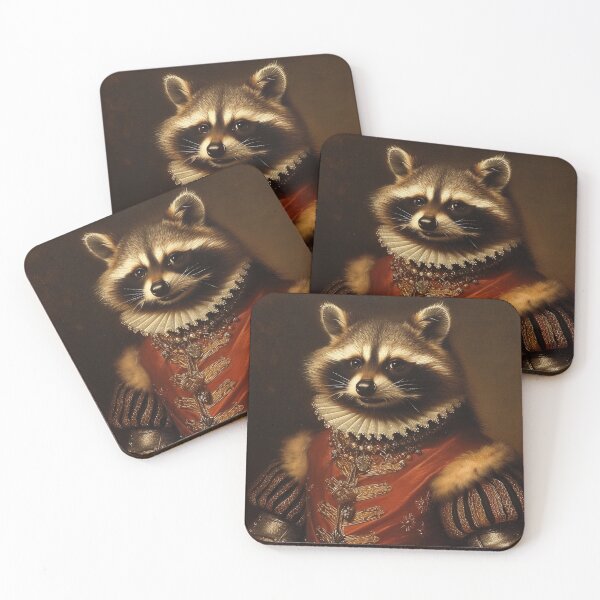 Item preview, William Shakespeare the Renaissance Racoon Portrait designed and sold by MobAesthetic.