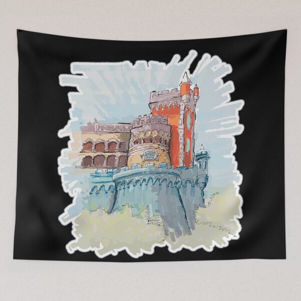 Item preview, Pena Palace in Sintra, Portugal designed and sold by JoseloRochaArt.